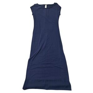 Tommy Bahama‎ Navy Blue Maxi Dress Sleeveless Casual Comfortable Apparel - L